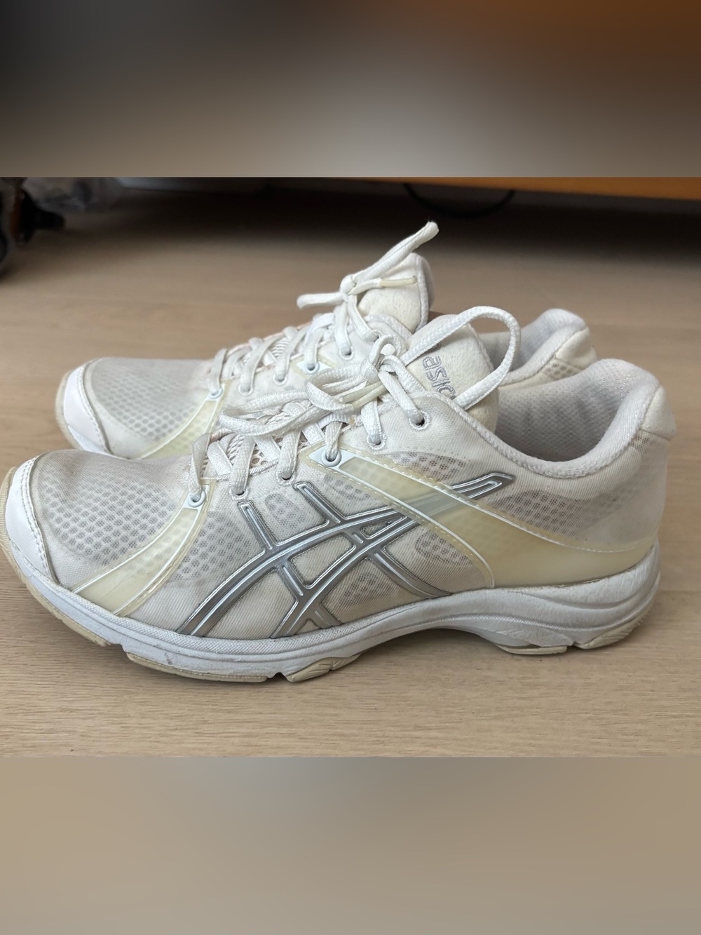 Asics White/Yellow/Silver Sneakers